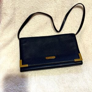 MK Elegant Leather Clutch/Shoulder Bag